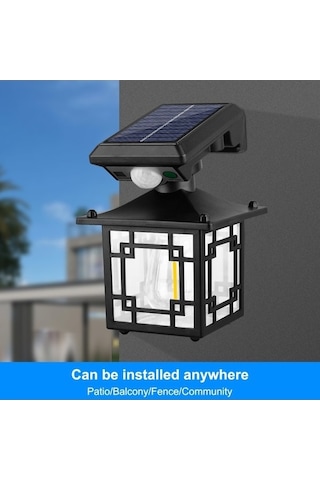 My Topped 2 Adet Güneş Enerjili Ip65 Su Geçirmez Sokak Lambası, Vücut Sensörü, Yol Ve Bahçe Işıkları