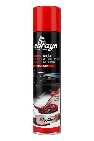 Universal Araç İçi Torpido Ve Tüm Araç İçi Plastikler İçin Parlatıcı Sprey - Parfümlü New Car 300 Ml