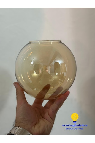 Glob Avize Camı Bal Renk 15 Lik