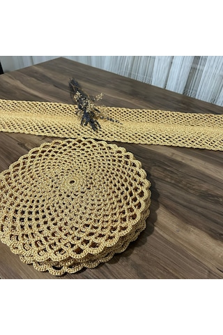 Sunum Takımı El Örgüsü Supla Takımı