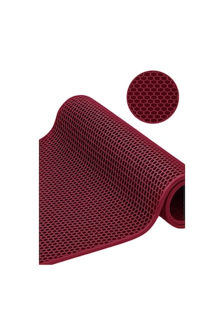 Bal Petek Pvc Paspas Islak Zemin Kaydırmaz Havuz Halısı Lacivert Kırmızı