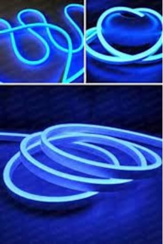 5 Metre 12 V Dış Mekan Mavi Neon Led