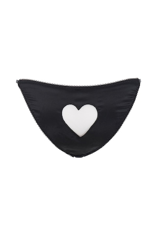 Agent Provocateur Ettie Ouvert Saten Transparan Yıldız Desenli Ap Kadın Slip Külot Özel Tasarım Siyah