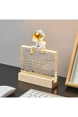 Monyee Akrilik Elementler Periyodik Tablosu: Ev Dekorasyonu, Öğretim Aracı Ve Bilim Severlere Hediye Şeffaf Siyah, Büyük Boy, 20x12.5cm