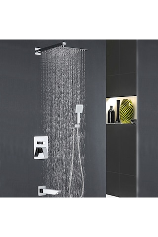 Hms Banyo Bataryası Dahil Ankastre Duş Seti Krom