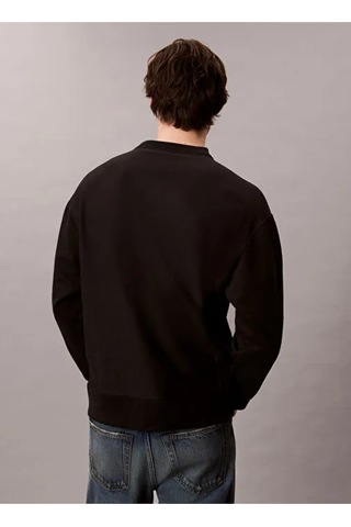 Calvin Klein Jeans Uzun Kollu Penye Monologolu Bisiklet Yaka Erkek Sweatshirt Lv04rd242g-cef Mavi