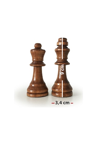 Star Ahşap Satranç Taşı Takımı No:5