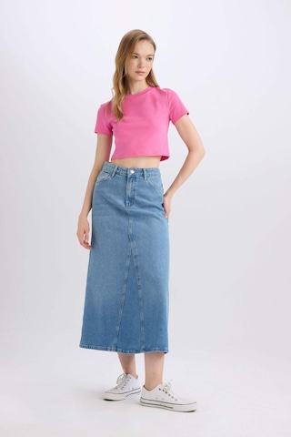 Defacto Fashion Fit Cepli Maxi Jean Etek D4422AX24AUNM28 Mavi