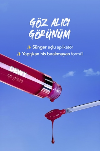 Flormar Besleyici Dudak Parlatıcısı - Dewy Lip Glaze - 001 Wet Lips-8682536068017