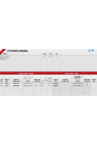 Subap 206 307 Dv4 45704571