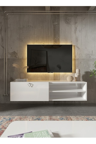 Resital Tv Ünitesi S1244-1 Beyaz Beyaz