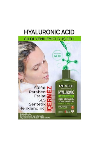 Revox Hyaluronic Acid Cildi Nemlendirici Duş Jeli 400 ML