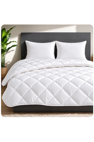 Özyurtlar Home Battal Boy %100 Yün Dolgulu Yorgan Beyaz
