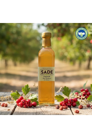 Sade Organik Alıç Sirkesi 500 Ml