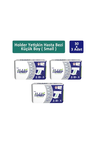 Holder Yetişkin Hasta Bezi Küçük Boy S 3 x 30'lu