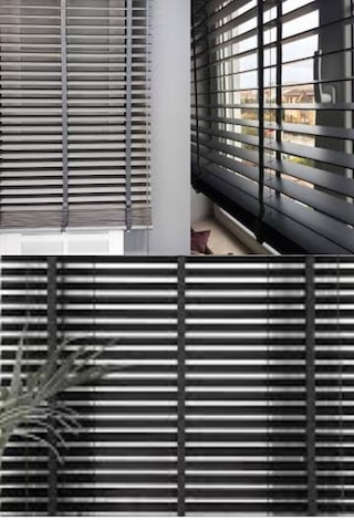 Gri 50 Mm Ahşap Jaluzi Gri