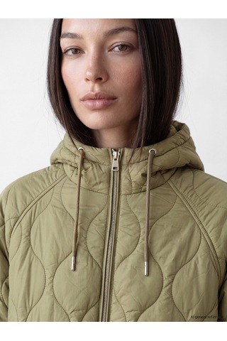 Lcw Everyday Haki Kapüşonlu Oversize Kadın Şişme Mont