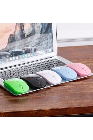 Maiyame 2.4g Kablosuz İnce Taşınabilir Sessiz 4 Tuşlu 1600dpı Optik Mouse - Bilgisayar Ve Laptop İçin Optik