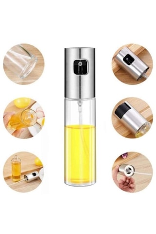 100 Ml Çok Amaçlı Spreyli Cam Şişe Gümüş