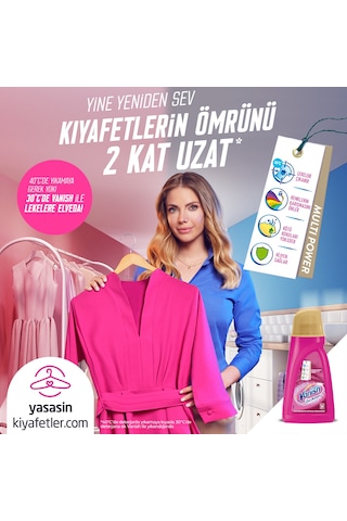 Vanish Kosla Oxi Action Gold Pembe Renkliler için Sıvı Leke Çıkarıcı & Deterjan Güçlendirici 2 L