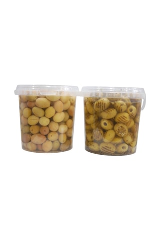 Sadıcım Çizik 650 Gr + Izgara 600 Gr Yeşil Zeytin Pet Kavanoz