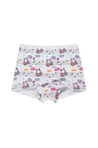 Civil Girls Civil Kız Çocuk Music Kız Çocuk 2'li Boxer Likralı Süprem Baskılı Okul Kreş Ve Günlük Kullanım Çok Renkli