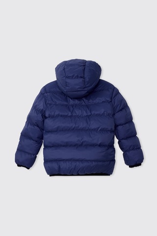 Panço Erkek Çocuk Saks Kapüşonlu Mont 2621bk21010 Mavi