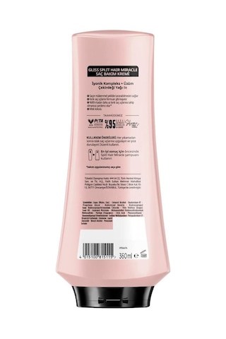 Gliss Split Hair Miracle Şampuan 2 x 400 ML + Split Hair Miracle Saç Kremi 360 ML