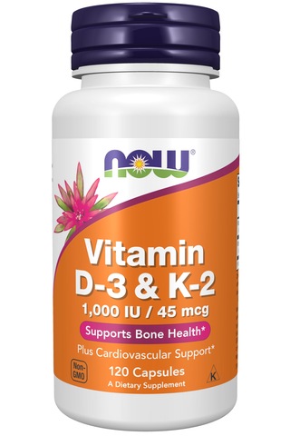Now Foods D3 K2 Vitamin 120 Caps