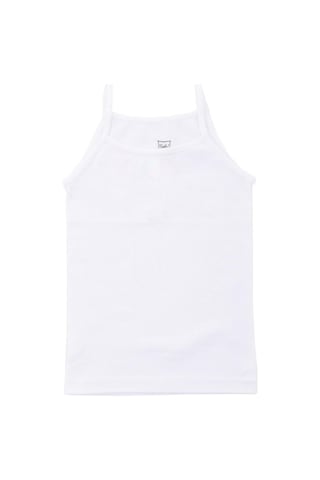 Tutku Kız Çocuk Askılı Saten Biyeli Atlet 0187- 6 Adet