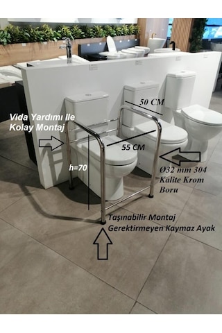 Portatif Taşınabilir Yaşlı Engelli Hamile Tutunma Barı