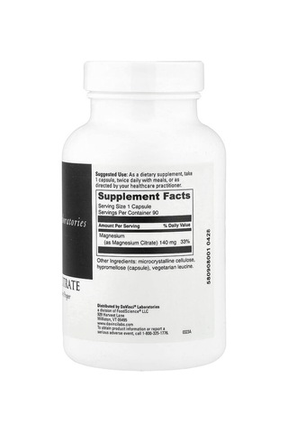 Davinci Laboratories, Magnesium Citrate, 90 Capsules 140 Mg Per Capsule