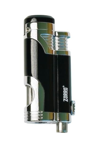 Zorro 2 Torch Pürmüz Siyah-gümüş Metal Puro Çakmağı - Trm1002