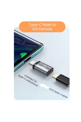 Lightning Type C Çevirici Dönüştürücü Android Den Apple Uyumlu iPhone A Çeviri