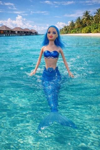 Deniz Kızı Işıklı Oyuncak Mavi Deniz Kızı Işıklı Oyuncak Mavi