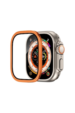 Apple Uyumlu Watch Ultra 1 / 2 / 3 49mm Safir Titanyum Saat Ekran Koruyucu