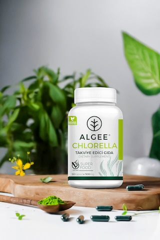 Algee Chlorella Bitkisel Takviye 90 Kapsül