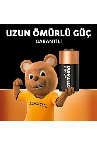 Duracell Cr2 Yüksek Güçlü Lityum Pil 2'li Paket 3v Cr15h270 Uzun Kullanım Ömrü li Alarm Sistem