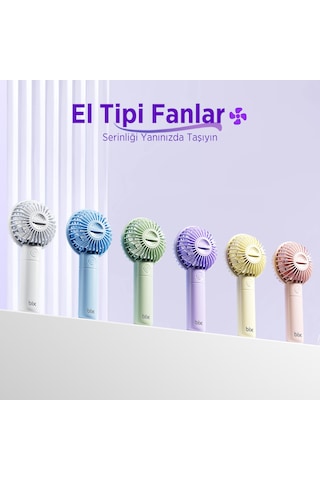 Bix Bxpf01 Mini El Tipi Aromaterapi Özellikli 3 Kademeli Fan