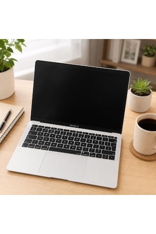 Macbook Air Klavye Koruyucu Uk Iso Avrupa İngilizce Uyumlu A1932 A2179 A2337 M1 Ters L Enter Silikon İnce Keyboard Cover Siyah