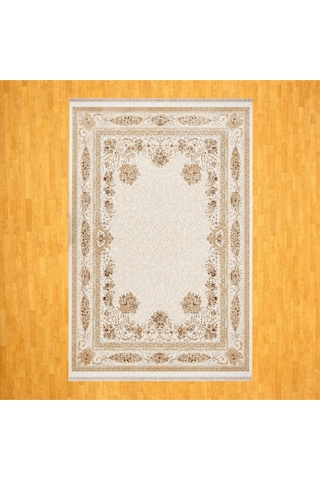 Floral Desenli 200 X 300 İpek Halı Bej