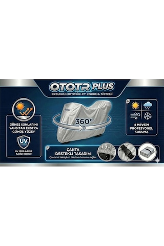 Arora Max-t Motosiklet Brandası Motor Branda Gri