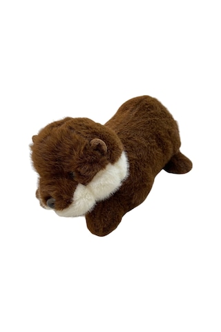 Oyuncak Peluş 50 Cm Yatan Su Samuru Ultra Yumuşak Sevimli Su Samuru Peluş Oyuncak Çok Renkli