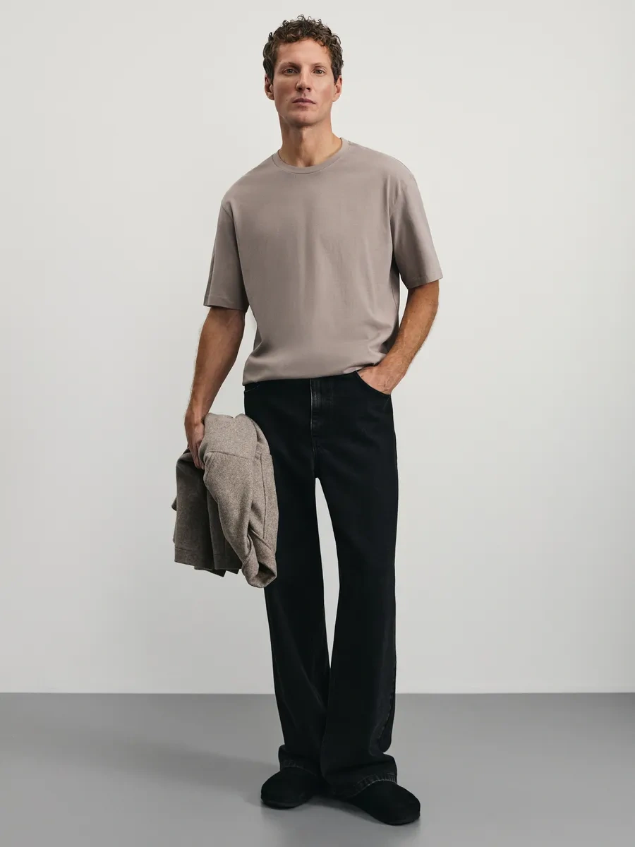 Zarına Regular Fit Basic Tişört 378572136 Bej