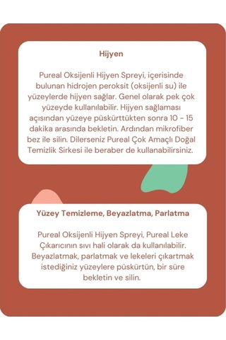 Pureal Oksijenli Hijyen Spreyi 950 Ml Tekli