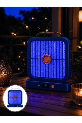 Shnstore Şarjlı Uv Işıklı Sinek Öldürücü Cihaz Mavi Elektrikli Sivrisinek Yok Edici Shntknd0720