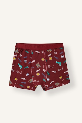 Defacto Baskılı Penye 3lü Boxer Erkek Çocuk I3831a826aubr248 Bordo-br248