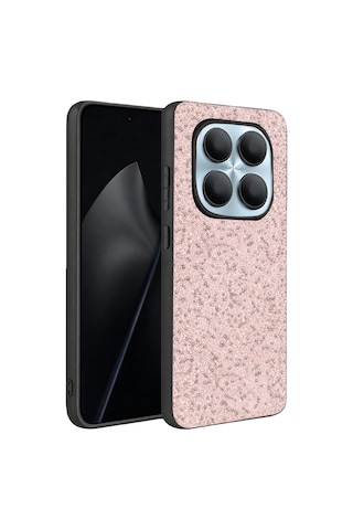 Onegif - 837 - Xiaomi Redmi Note 15 4g Bright Simli Kapak - Csmo-tex - - Pembe