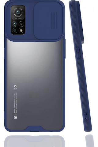 Nettech Xiaomi Mi 10t Uyumlu Platin Kamera Kızaklı Arka Koruma