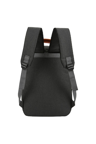 Aubyhe Siyah Dışarıda Seyahat Çantası Seti: 11.0" Laptop Taşıyabilir 3'lü Nylon Sırt Çantası + Orta Çanta + Küçük Cüzdan Siyah